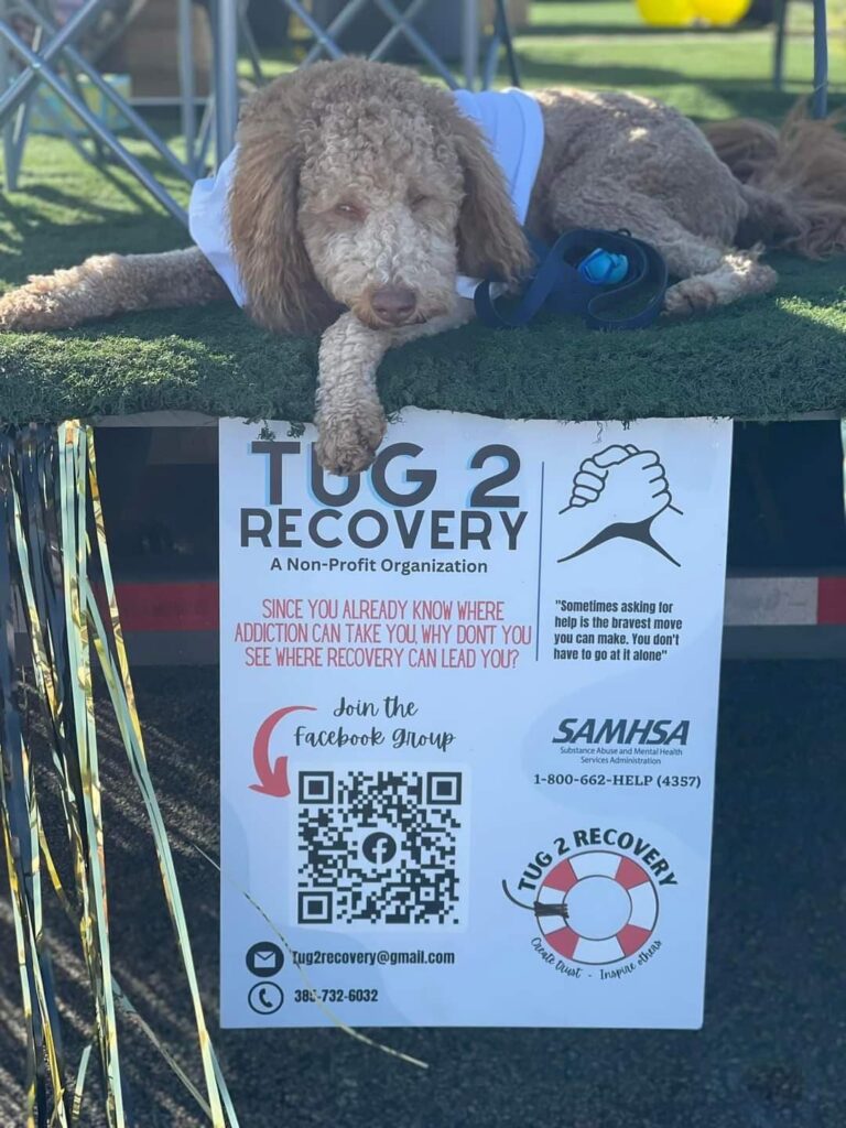 Tug 2 Recovery Sign with dog